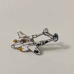 Vintage P-38 Fighter Aircraft Pin